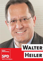 Plakat mit Walter Heiler Landtagswahl 2011