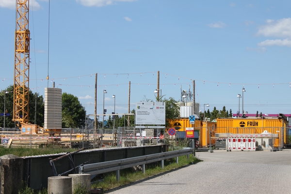 Baustelle am Bahnhof