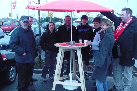 Infostand mit Walter Heiler